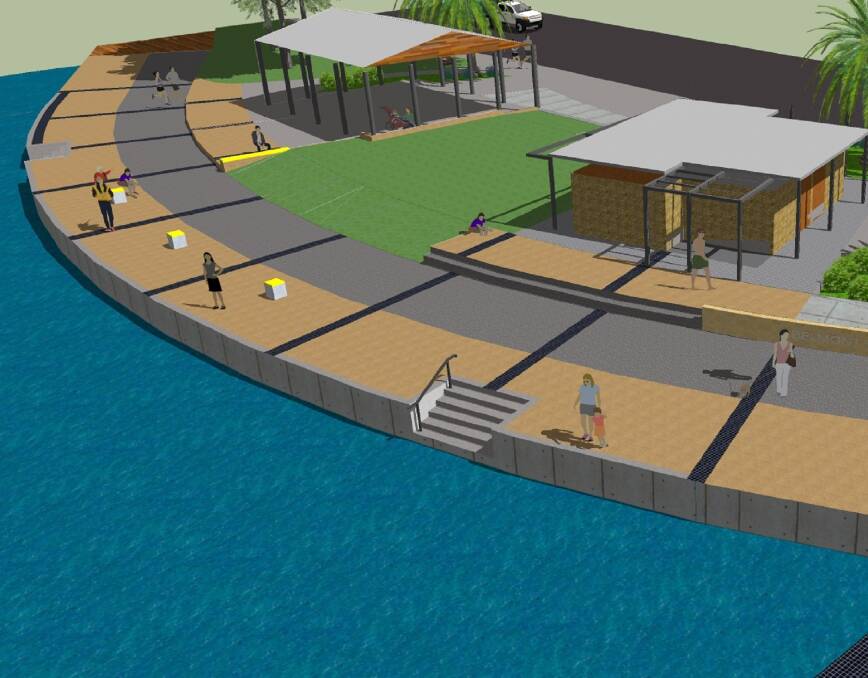 Vision: Lake Macquarie City Council has released a concept plan of what the re-established Belmont Baths facility will look like when completed.