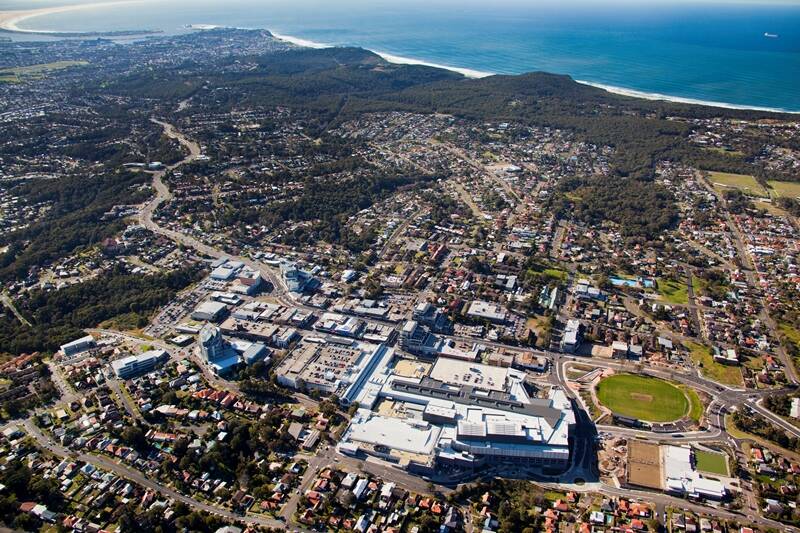 From above: Charlestown was identified as one of Lake Macquarie's key strategic centres for the next 30 years in a draft strategy that looks at land use up to 2050.