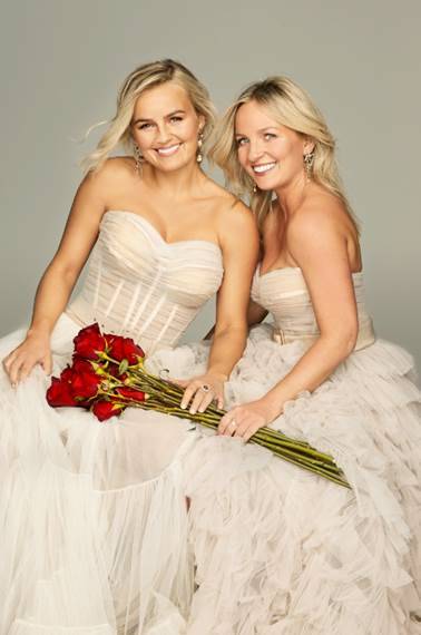 LOOKING FOR LOVE: Sisters Elly and Becky Miles have teamed up to find love on The Bachelorette Australia. Photo: WIN