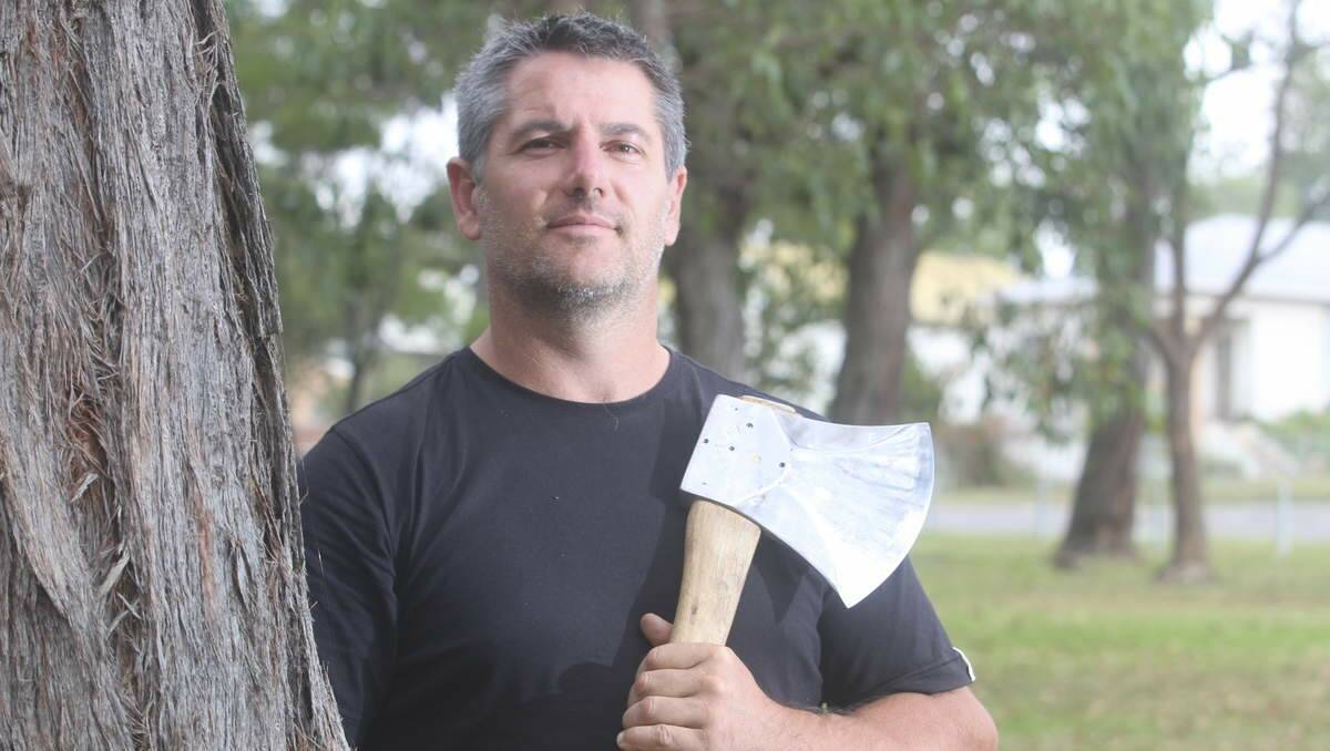Gary Hayden, of Cooranbong, will lead the Lake Macquarie charge in the woodchopping at Morisset this weekend. Picture: David Stewart