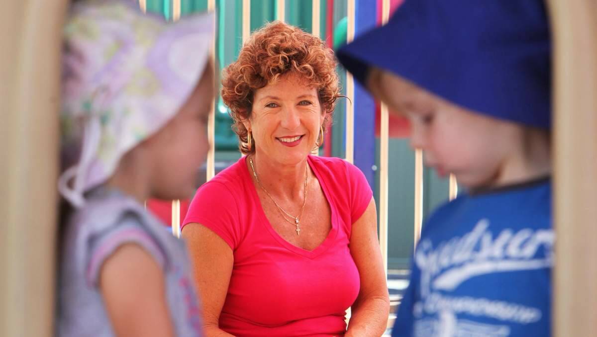PRACTICAL: Author Karen Phillip at her Caves Beach Early Learning Centre. There are telltale signs that indicate when kids are running the house. Picture: Phillip Hearne