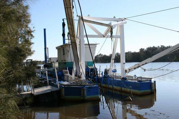 CHANNEL FIXER: The dredge is back in the water.
